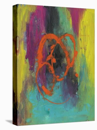 Orange Graffiti II-Joyce Combs-Stretched Canvas