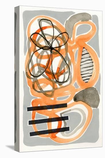 Orange & Grey Scramble I-Nikki Galapon-Stretched Canvas