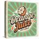 Orange Juice Retro Poster-Lukeruk-Stretched Canvas