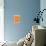 Orange Mid Century Composition-Eline Isaksen-Stretched Canvas displayed on a wall