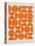 Orange Mid Century Composition-Eline Isaksen-Stretched Canvas