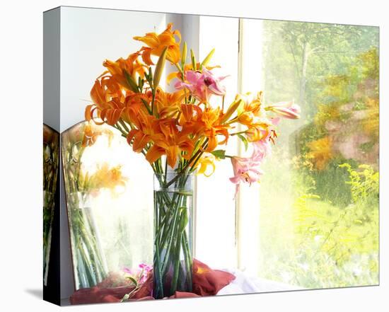 Orange Reflection-Judy Stalus-Stretched Canvas