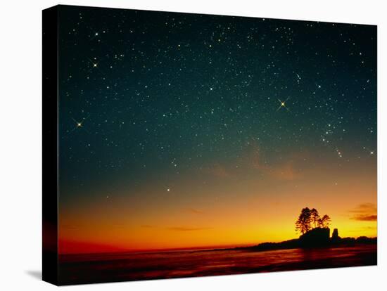 Orange Sunset with Orion, Gemini & Cancer-David Nunuk-Premier Image Canvas