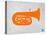 Orange Tuba 2-NaxArt-Stretched Canvas