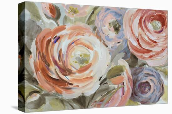 Orange & Violet Ranunculus-Lanie Loreth-Stretched Canvas