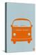 Orange VW Bus-NaxArt-Stretched Canvas