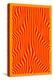 Orange Wavy Lines-Incado-Stretched Canvas
