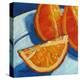 Orange Wedges-Patty Baker-Stretched Canvas