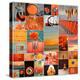 Orangina Collage-Gail Peck-Stretched Canvas