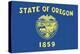 Oregon State Flag-Lantern Press-Stretched Canvas