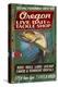 Oregon - Tackle Shop Trout Vintage Sign-Lantern Press-Stretched Canvas