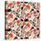 Organic Floral Pattern in Rich Warm Colors-kasha_malasha-Stretched Canvas