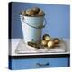 Organic Potatoes in Bucket and on Chopping Board; Brush; Knife-Michael Paul-Premier Image Canvas