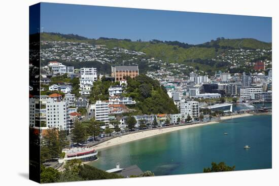 Oriental Bay, Wellington, North Island, New Zealand-David Wall-Premier Image Canvas