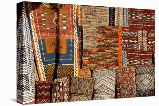 Oriental Carpets for Sale, Medina, , Marrakech, Morocco, North Africa-Guy Thouvenin-Premier Image Canvas