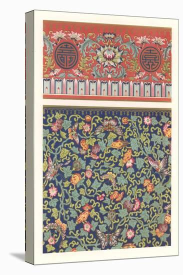 Oriental Floral Patterns-null-Stretched Canvas