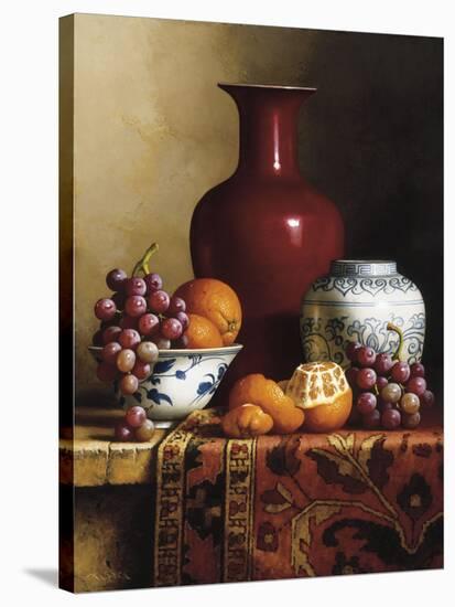 Oriental Still Life I-Loran Speck-Stretched Canvas