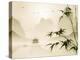 Oriental Style Painting, Bamboo in Tranquil Scene-ori-artiste-Premier Image Canvas