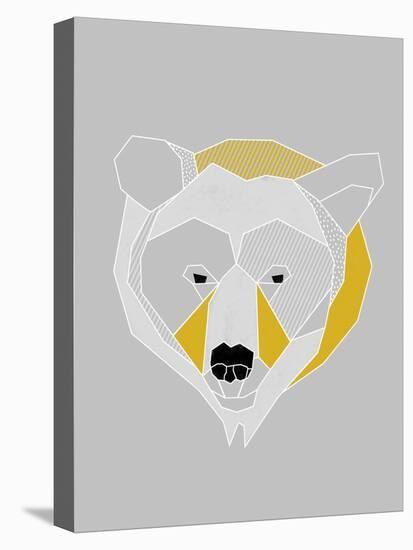 Origami Bear - Portrait-null-Stretched Canvas