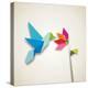 Origami Pastel Colors Hummingbird Vector File Available-Cienpies Design-Premier Image Canvas