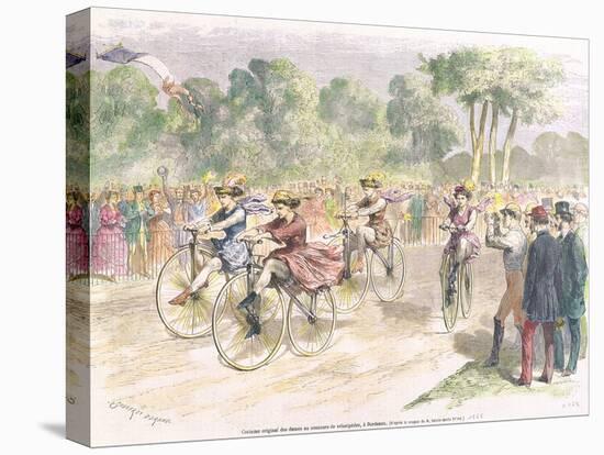 Original Costumes for the Velocipede Race in Bordeaux, 1868-Godefroy Durand-Premier Image Canvas