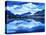 Original Oil Painting of the Twilight on Mountain Lake. Altai-Myasnikova Natali-Stretched Canvas