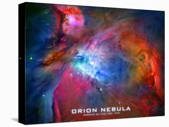 Orion Nebula Text Space Photo Poster Print-null-Stretched Canvas