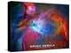 Orion Nebula Text Space Photo Poster Print-null-Stretched Canvas