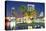 Orlando Downtown Skyline Panorama over Lake Eola at Night with Urban Skyscrapers, Tropic Palm Tree-Songquan Deng-Premier Image Canvas