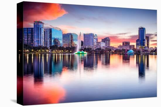 Orlando, Florida, USA Skyline at Eola Lake.-SeanPavonePhoto-Premier Image Canvas