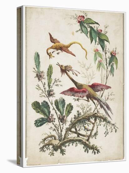 Ornament. Chinoiserie. Flowers and Birds., 1770-Jean Baptiste Pillement-Premier Image Canvas