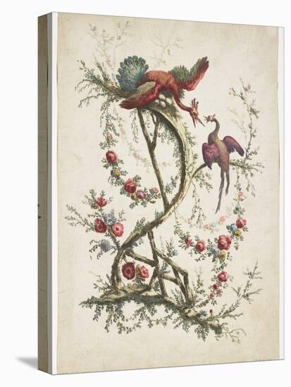 Ornament. Chinoiserie. Flowers and Birds., 1770-Jean Baptiste Pillement-Premier Image Canvas