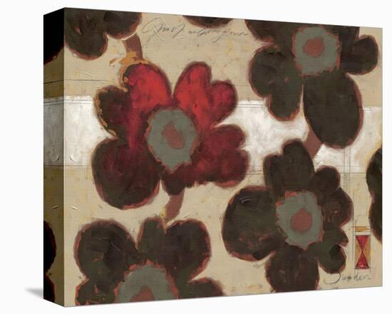 Ornament Red Flowers-Joadoor-Stretched Canvas