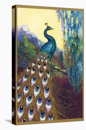 Ornamental Peacock-null-Premier Image Canvas