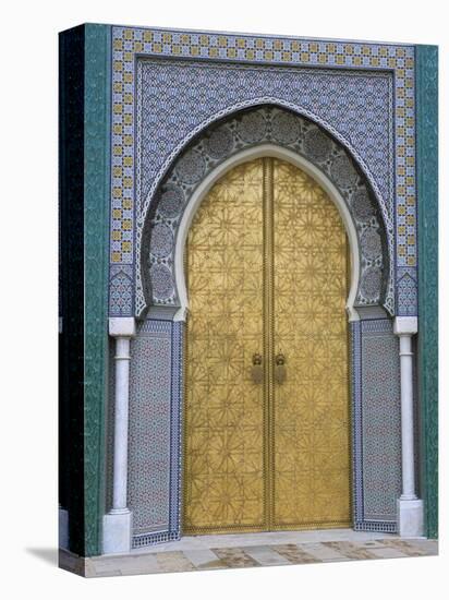 Ornate Doorway, the Royal Palace, Fez, Morocco, North Africa, Africa-R H Productions-Premier Image Canvas