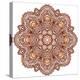 Ornate Ethnic Henna Colors Mandala-art_of_sun-Stretched Canvas