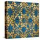 Ornate In Gold and Blue-Ellie Roberts-Stretched Canvas