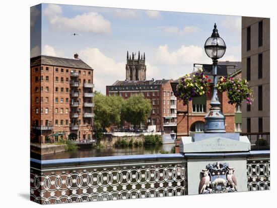 Ornate Lamp on Leeds Bridge, Leeds, West Yorkshire, Yorkshire, England, United Kingdom, Europe-Mark Sunderland-Premier Image Canvas