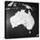Orographical Map of Australia-null-Premier Image Canvas