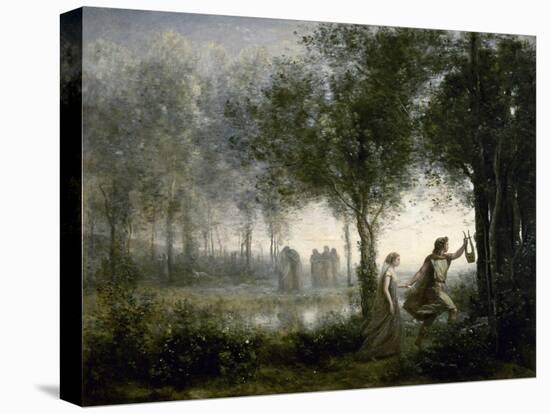 Orpheus Leading Eurydice from the Underworld. 1861-Jean-Baptiste-Camille Corot-Premier Image Canvas