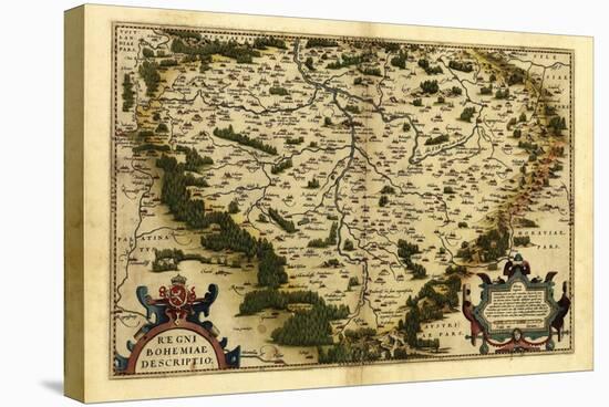 Ortelius's Map of Bohemia, 1570-Library of Congress-Premier Image Canvas