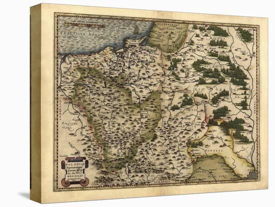 Ortelius's Map of Poland, 1570-Library of Congress-Premier Image Canvas