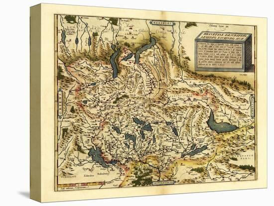 Ortelius's Map of Switzerland, 1570-Library of Congress-Premier Image Canvas