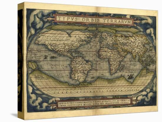 Ortelius's World Map, 1570-Library of Congress-Premier Image Canvas