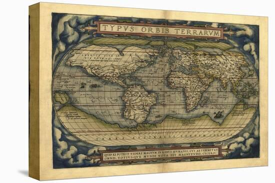 Ortelius's World Map, 1570-Library of Congress-Premier Image Canvas