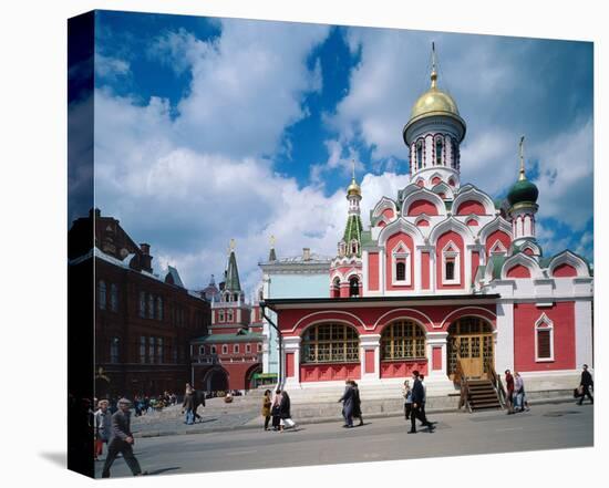 Orthodox Church at Red Square, Moscow, Russia-null-Stretched Canvas