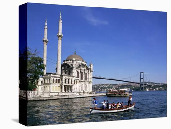 Ortokoye Mosque and Bosphorus, Istanbul, Turkey, Eurasia-Charles Bowman-Premier Image Canvas