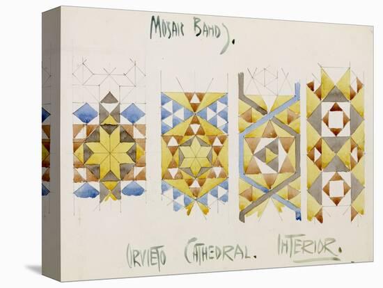 Orvieto Cathedral, a Sheet of Studies of Mosaic Bands, 1891-Charles Rennie Mackintosh-Premier Image Canvas