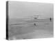 Orville Wright on First Flight at 120 feet Photograph - Kitty Hawk, NC-Lantern Press-Stretched Canvas