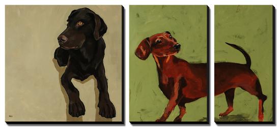 Oscar and Semisweet-Clayton Rabo-Stretched Canvas